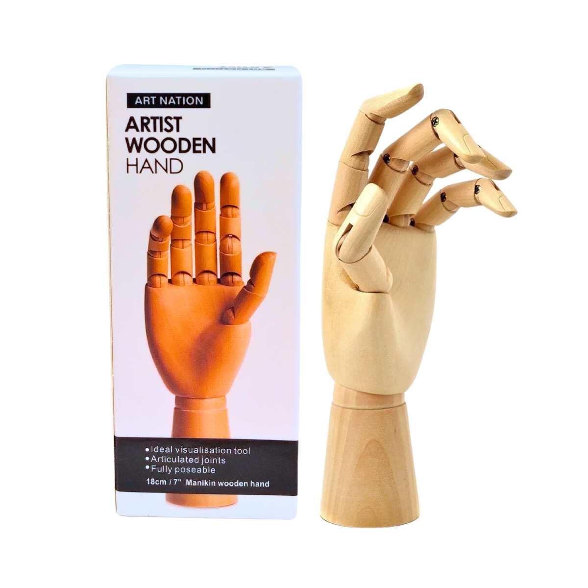 Mano madera 18cm