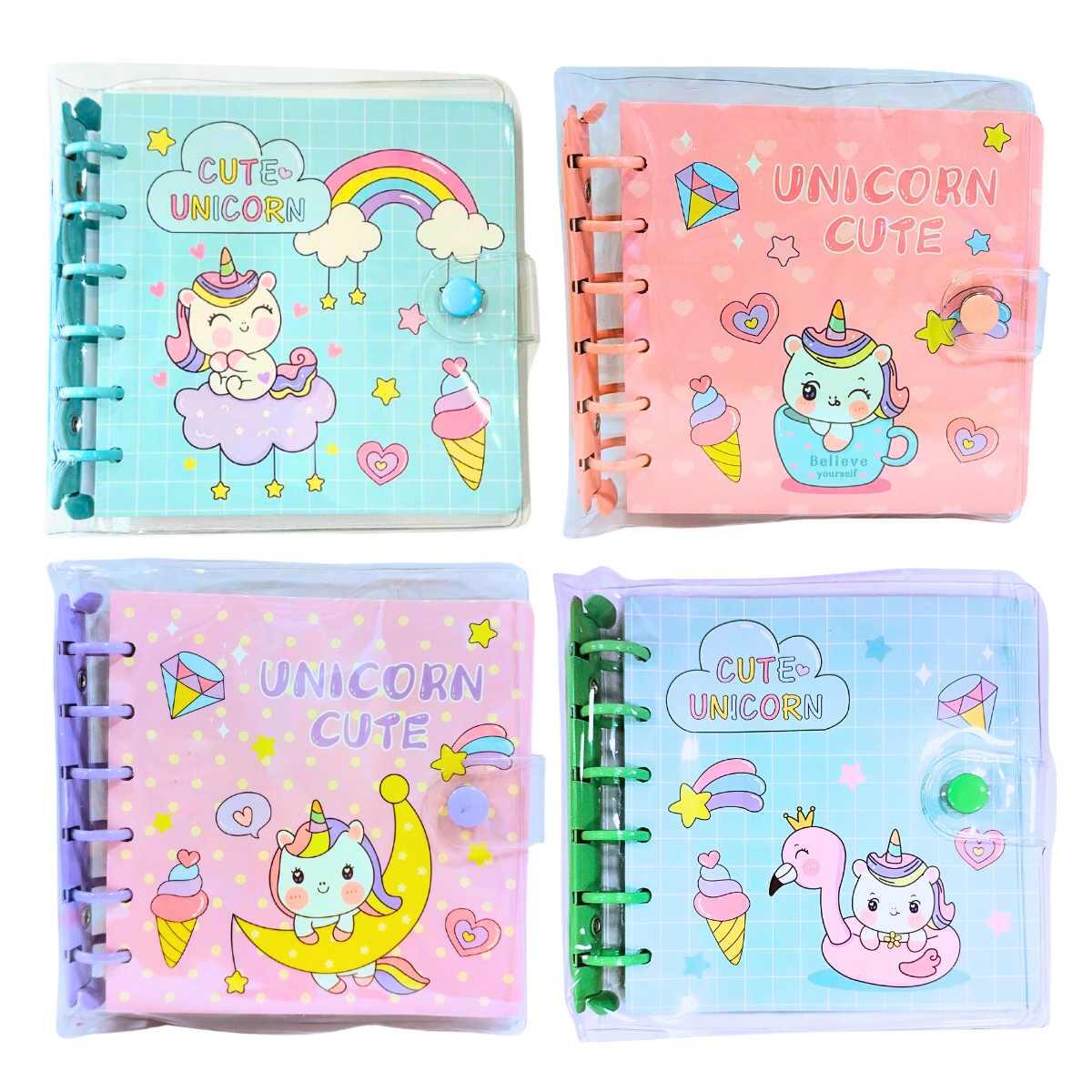 Libreta Unicornio c/ganchos