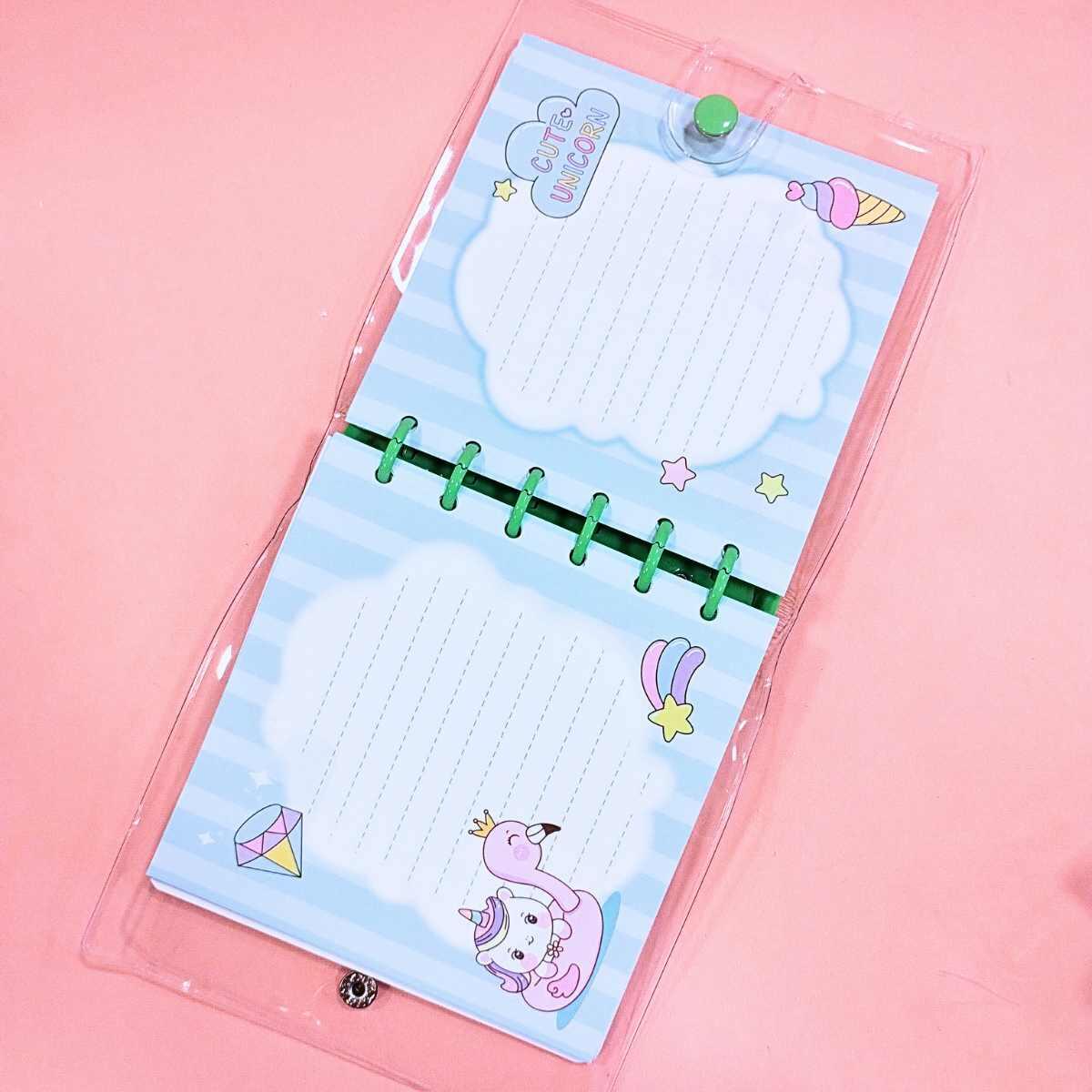 Libreta Unicornio c/ganchos