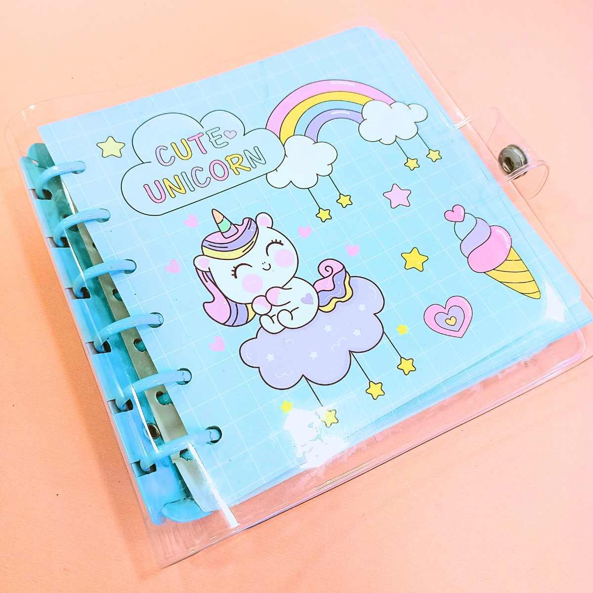 Libreta Unicornio c/ganchos