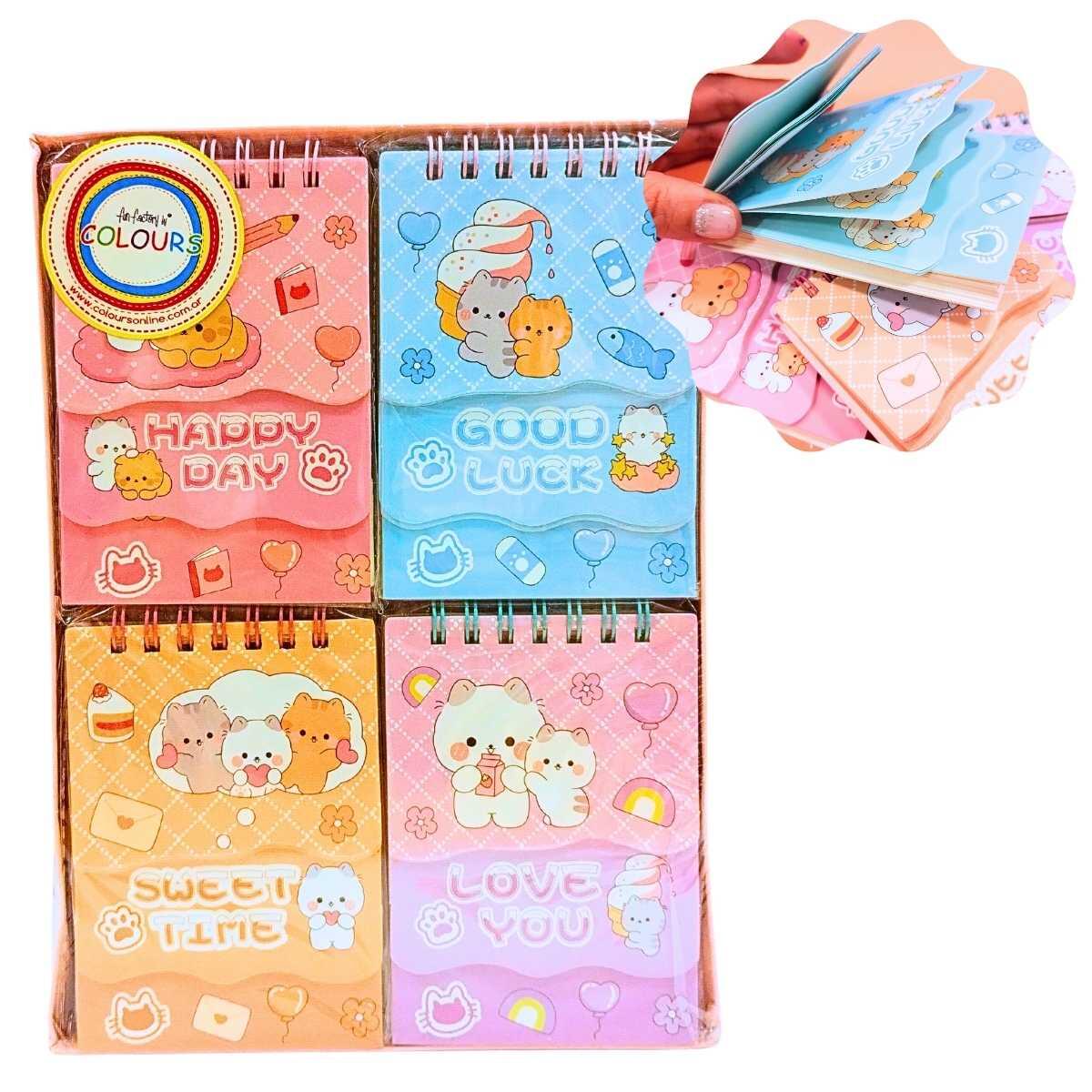 Libreta triple tapa Gatos 15+15+70 hojas