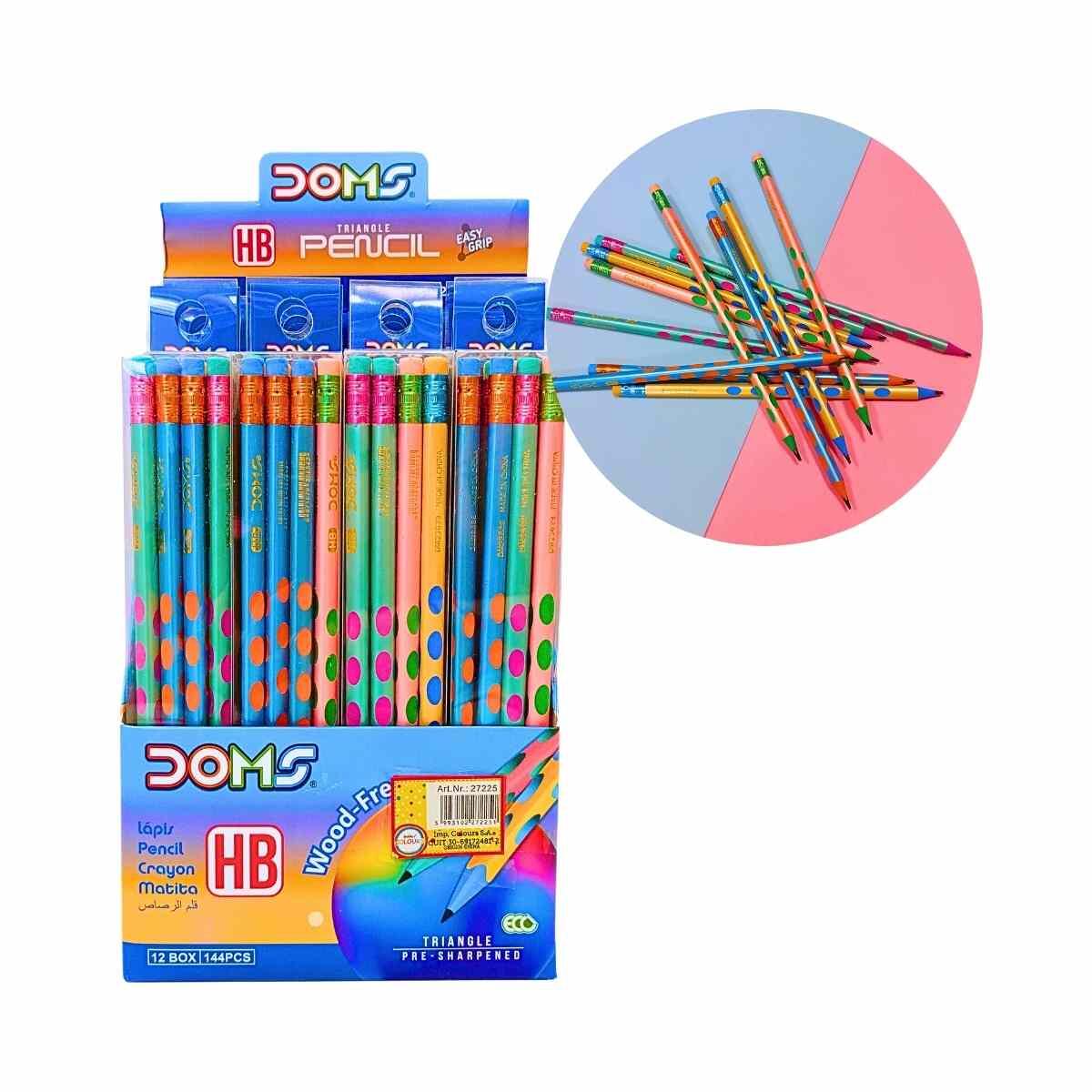 Lapiz negro pastel c/circulos x 12 unidades