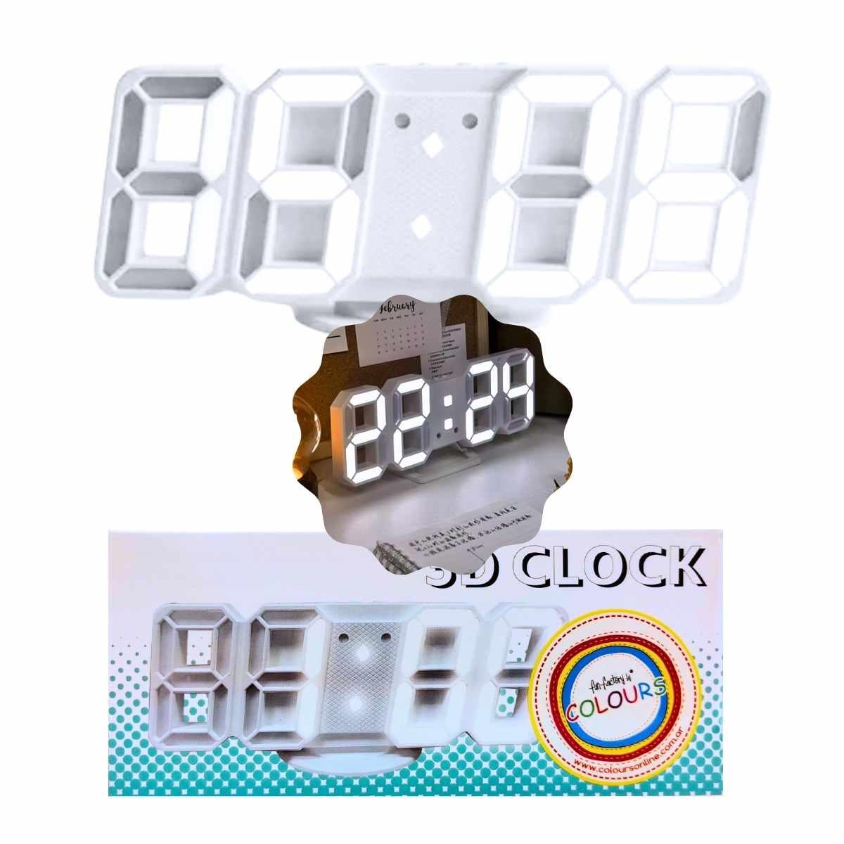 Reloj escritorio usb y pila 3D