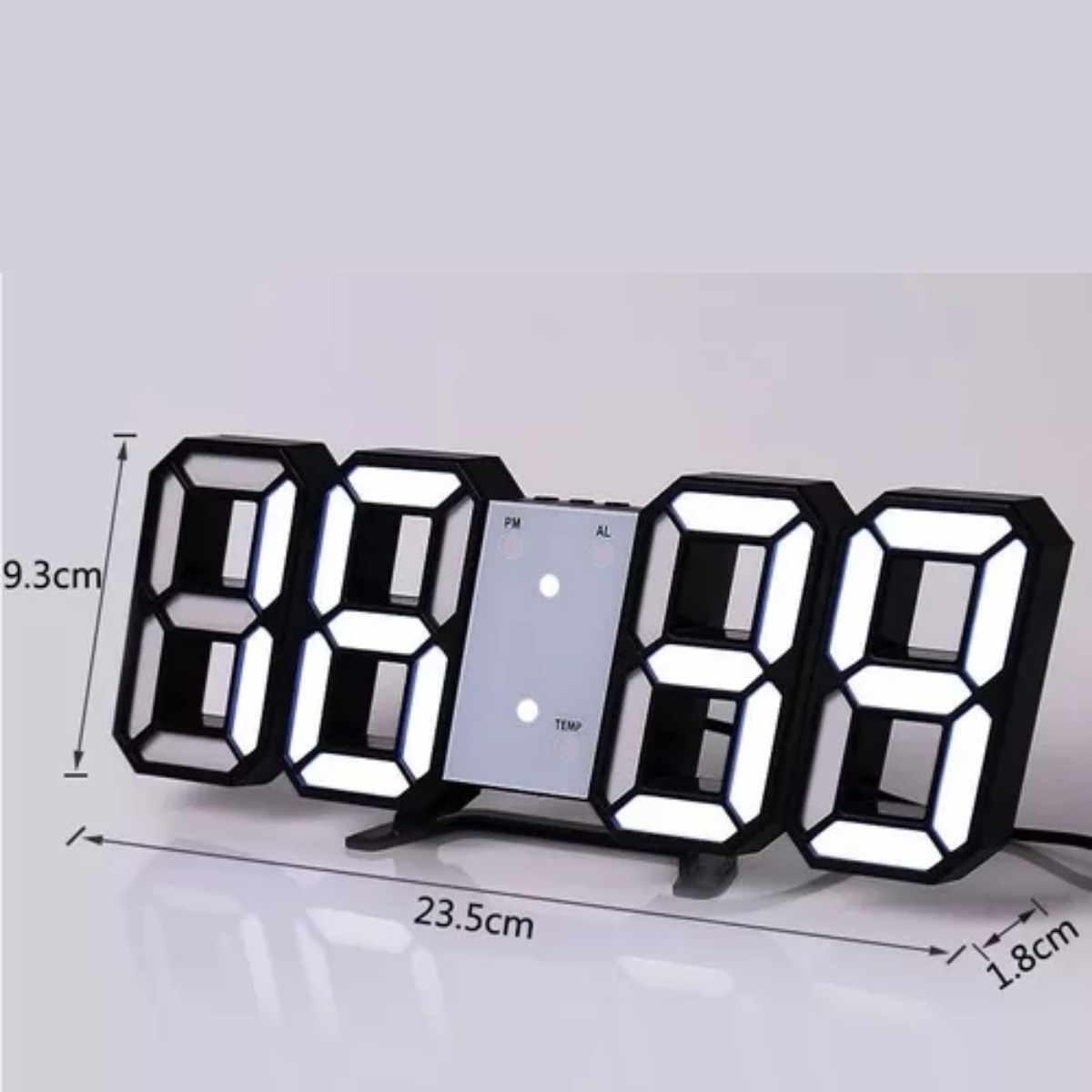 Reloj escritorio a pila y usb 3D 