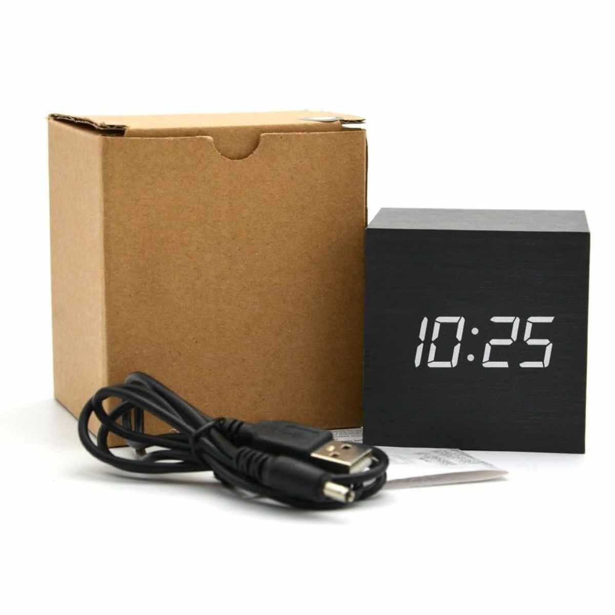 Reloj Cubo escritorio usb y pila