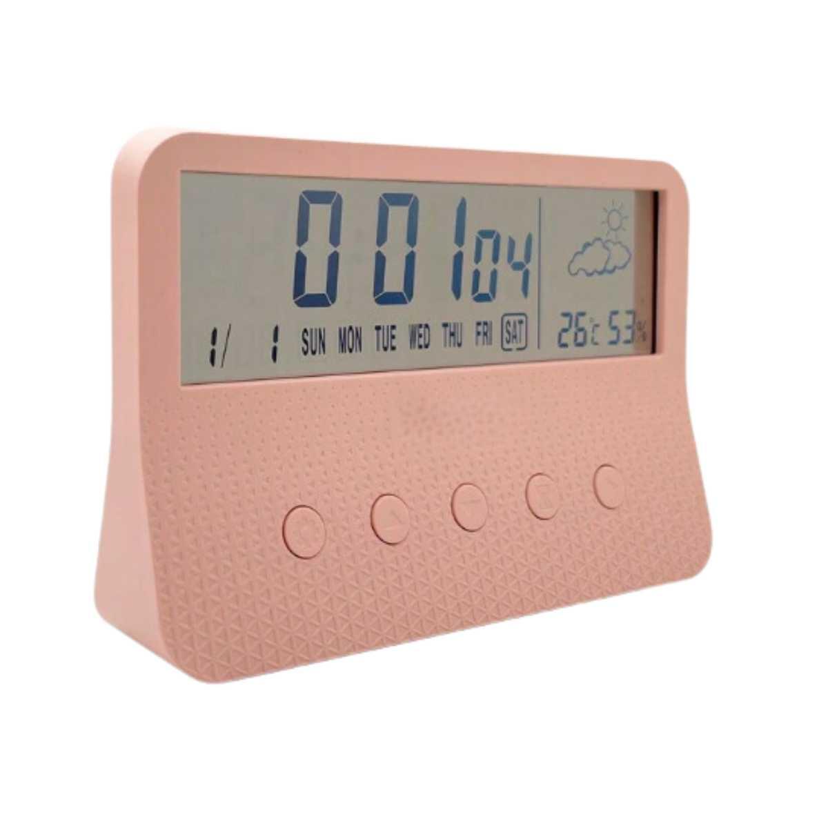 Reloj escritorio a pila transparente