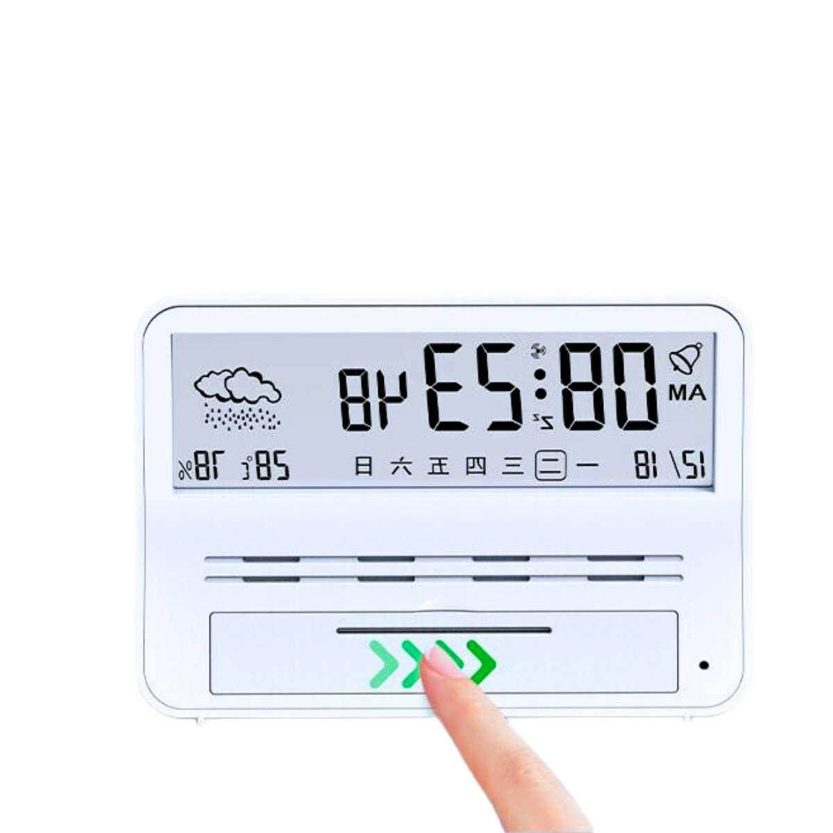 Reloj escritorio a pila transparente