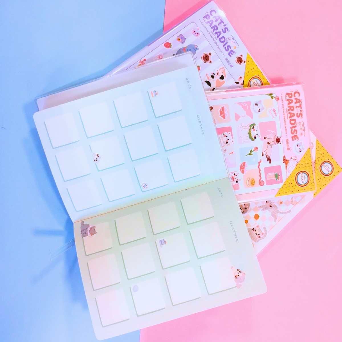 Cuaderno Gatitos c/organizador y planificador - 128 hojas