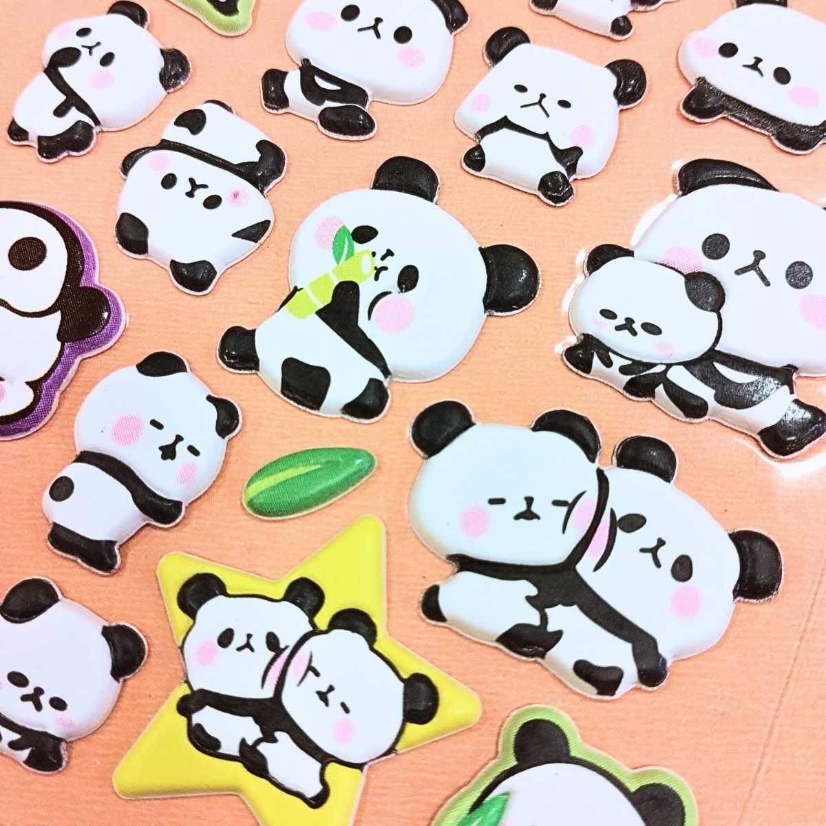 Sticker Panda goma eva c/escenario 