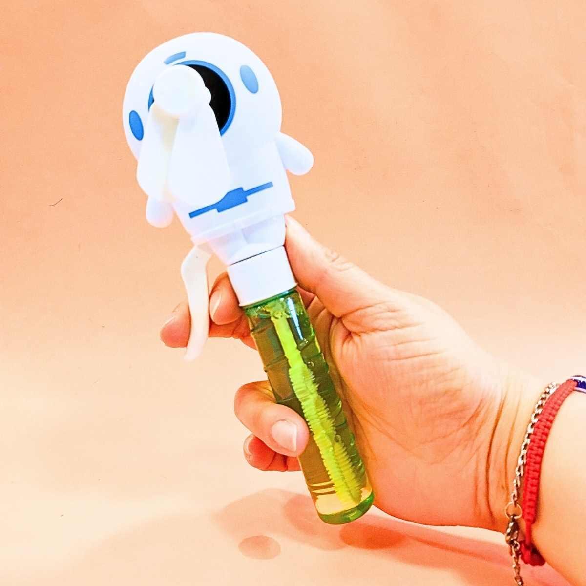 Ventilador de mano c/burbujero Astronauta