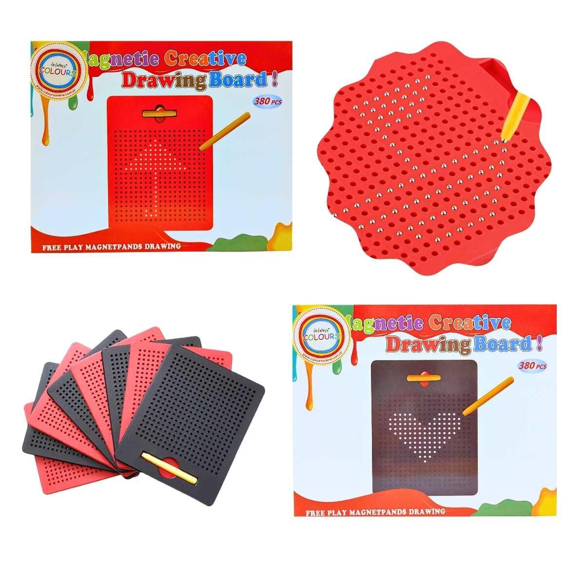 Juego magnetico - 380 bolas magneticas + plancha diseños