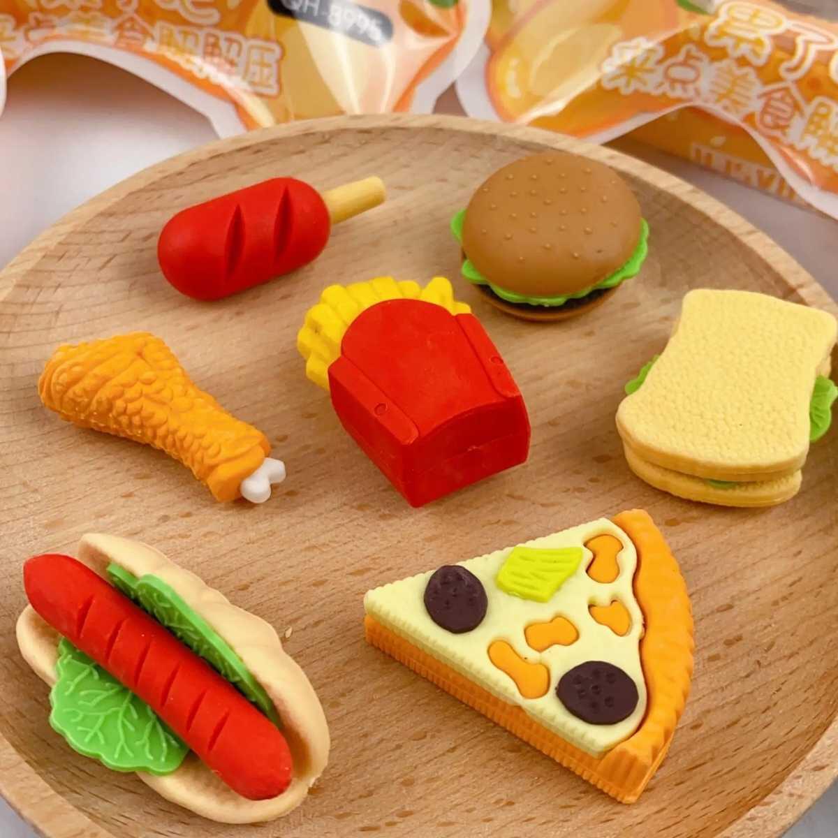 Goma Fast Food en blister circular