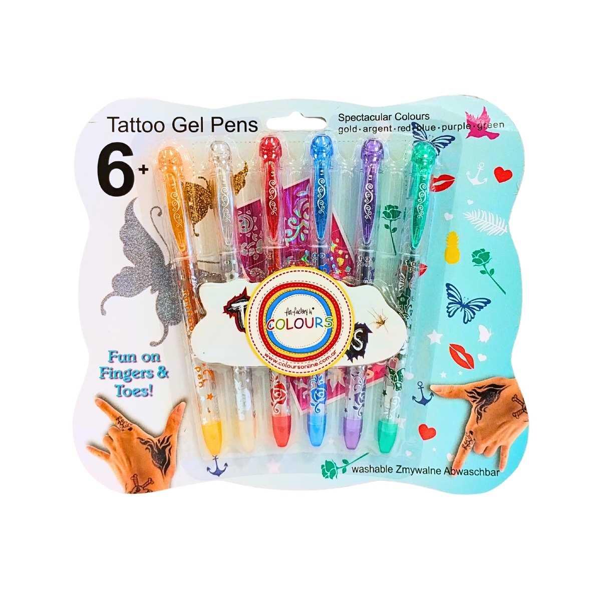 Marcador para Tatuajes x 6 