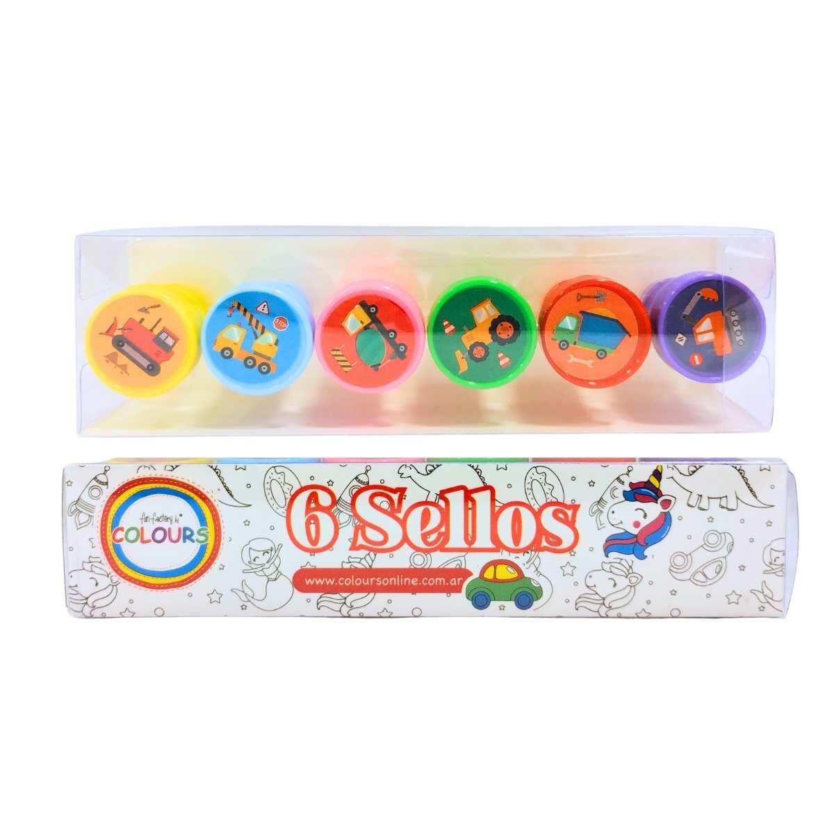 Sello Maquinaria pesada x 6 en caja