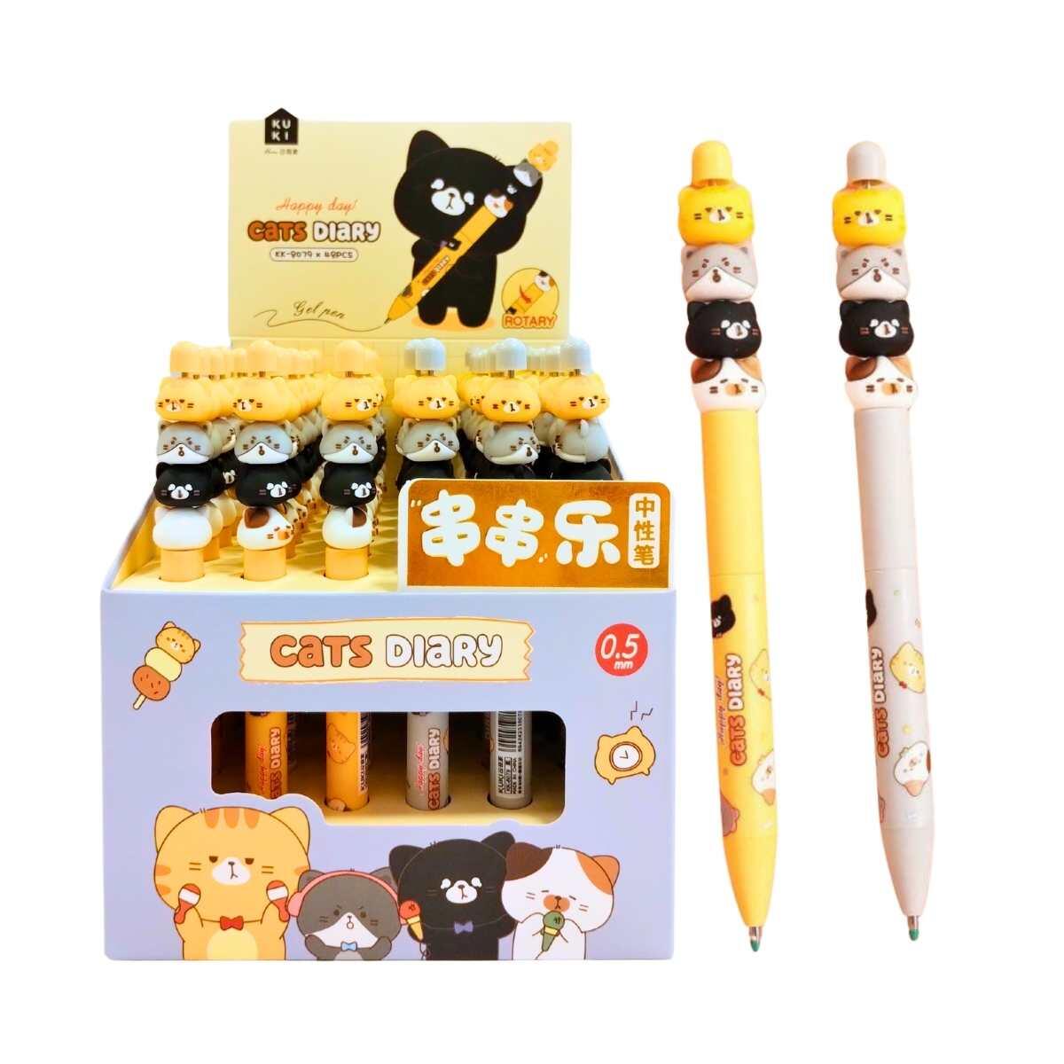 Boligrafo Gatos c/miniatura retractil