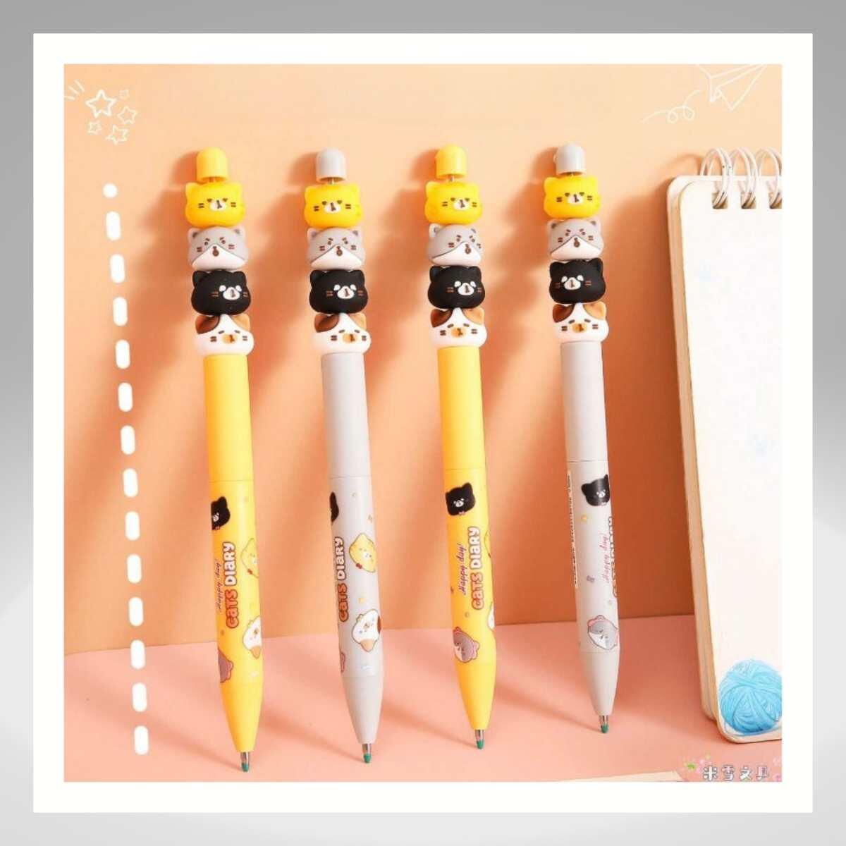 Boligrafo Gatos c/miniatura retractil