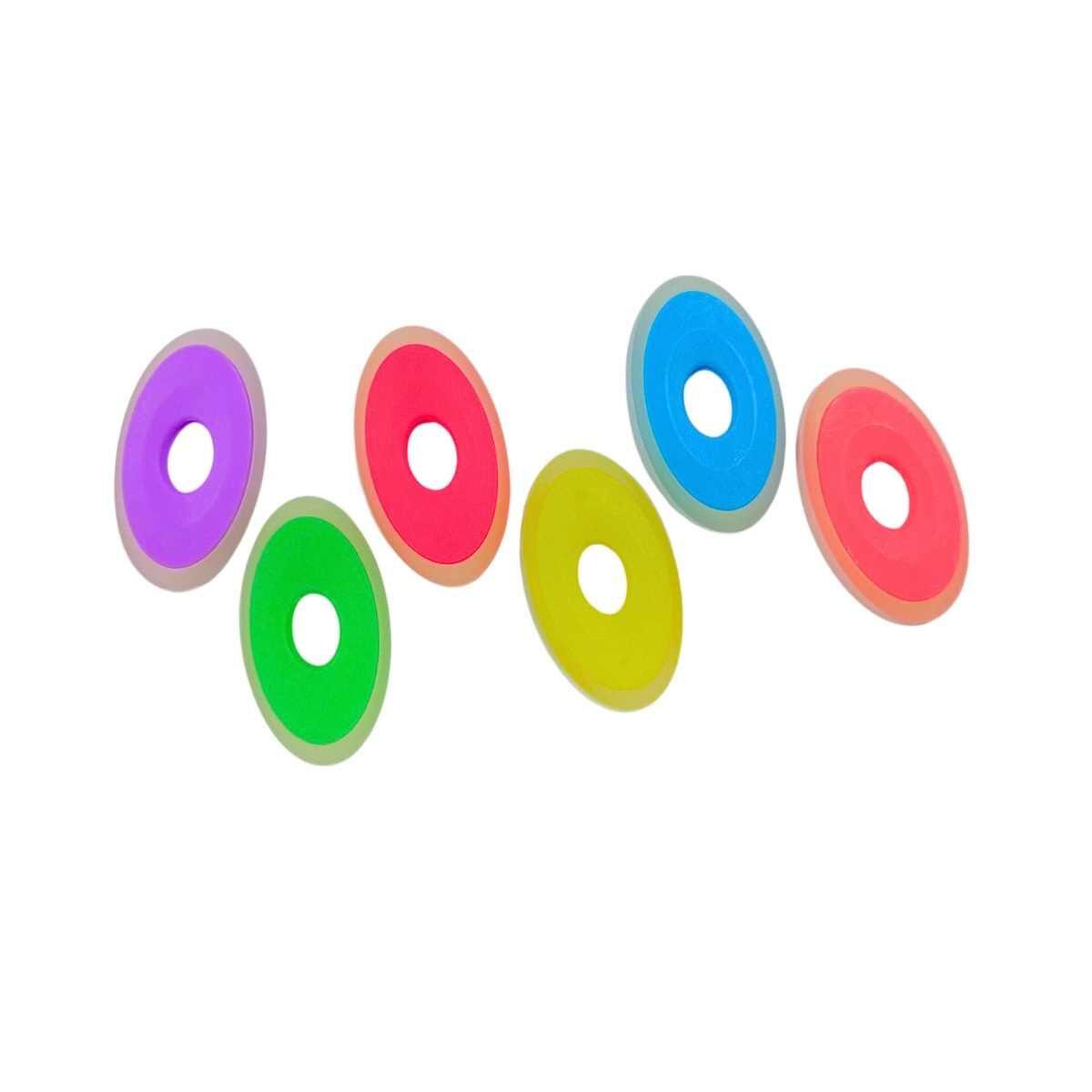 Goma circular para tinta borrable color pastel