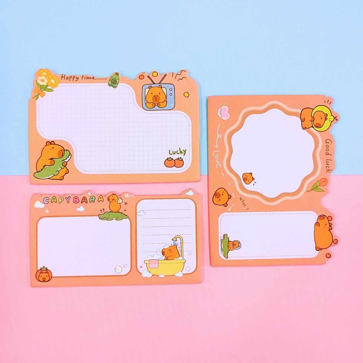 Post it Capybara (3 formas x 20)