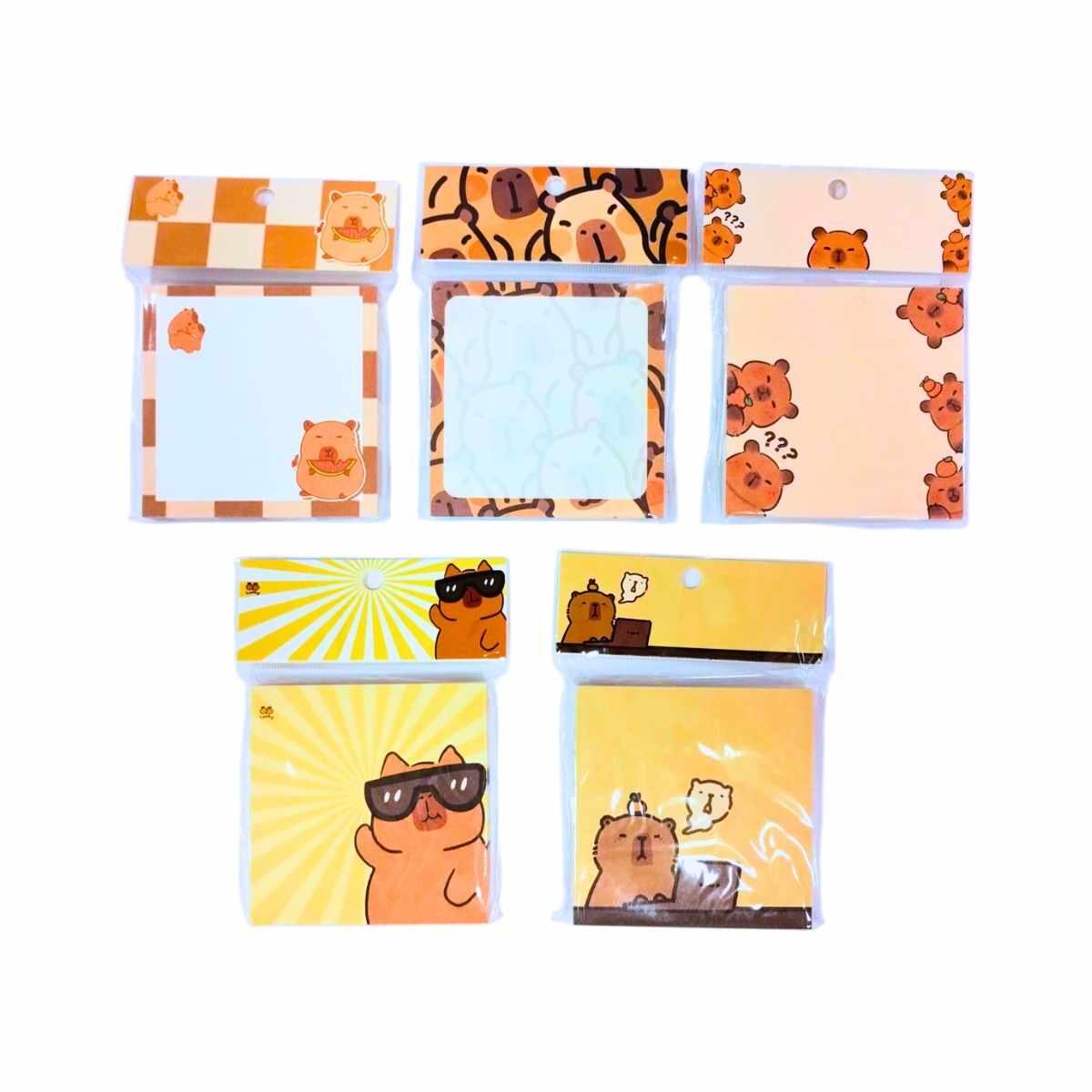 Post it Capybara 80x80 mm - 80 hojas