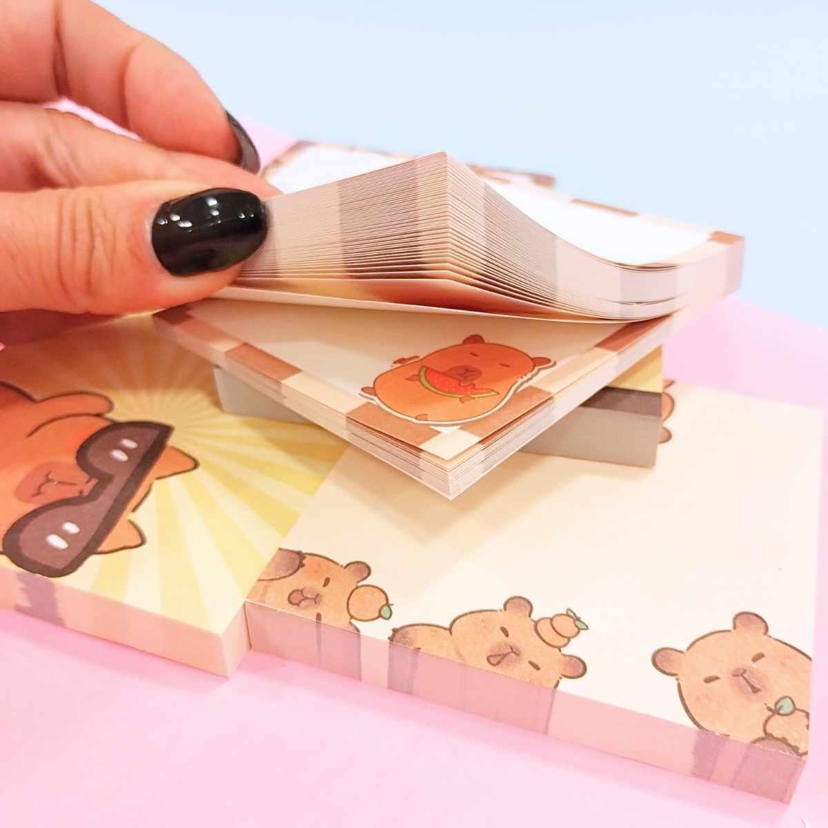 Post it Capybara 80x80 mm - 80 hojas