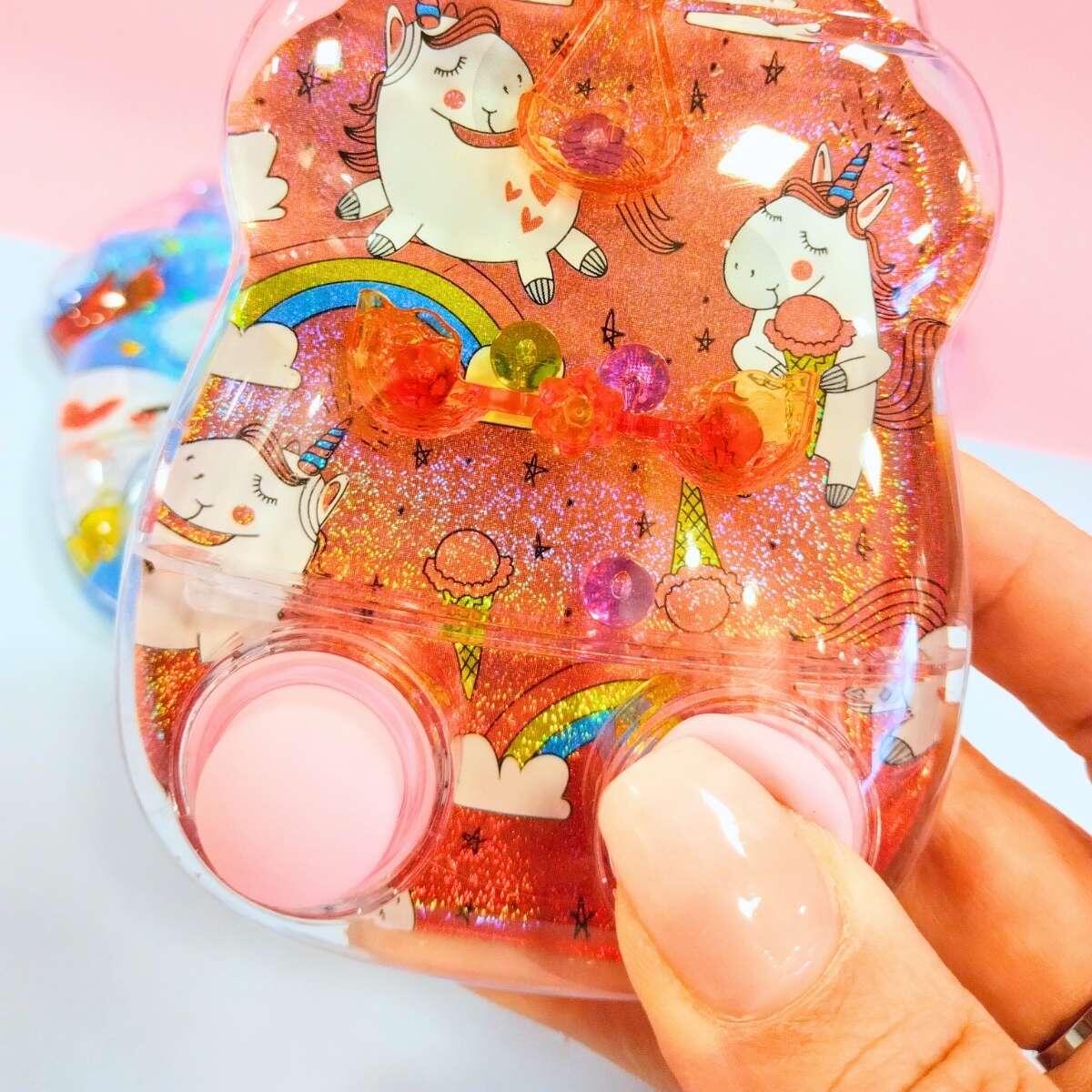 Juego de Agua Unicornio forma 2 botones