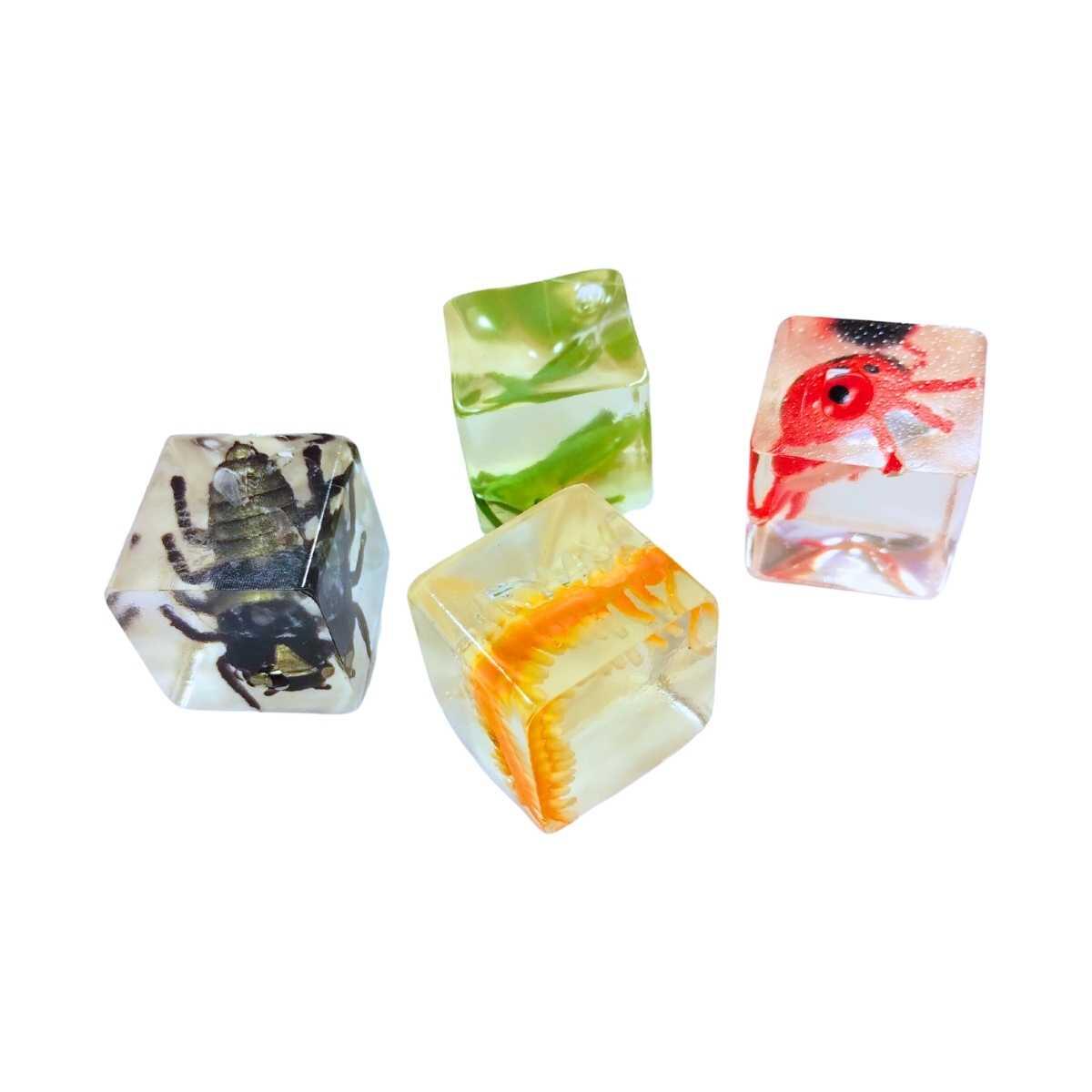 Squishy Bichos en cubo caja pvc