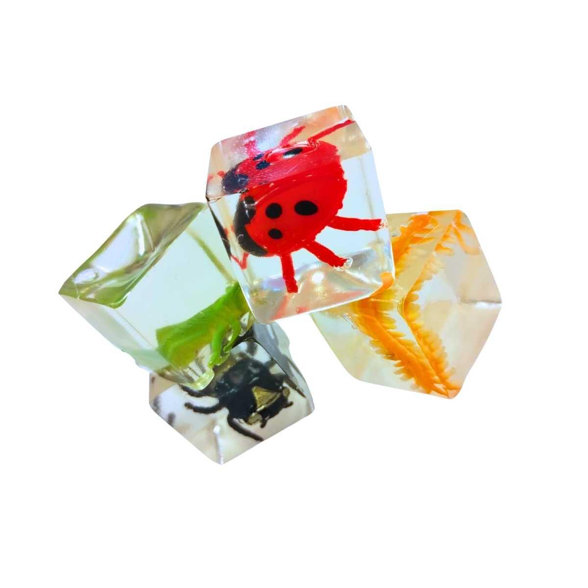 Squishy Bichos en cubo caja pvc