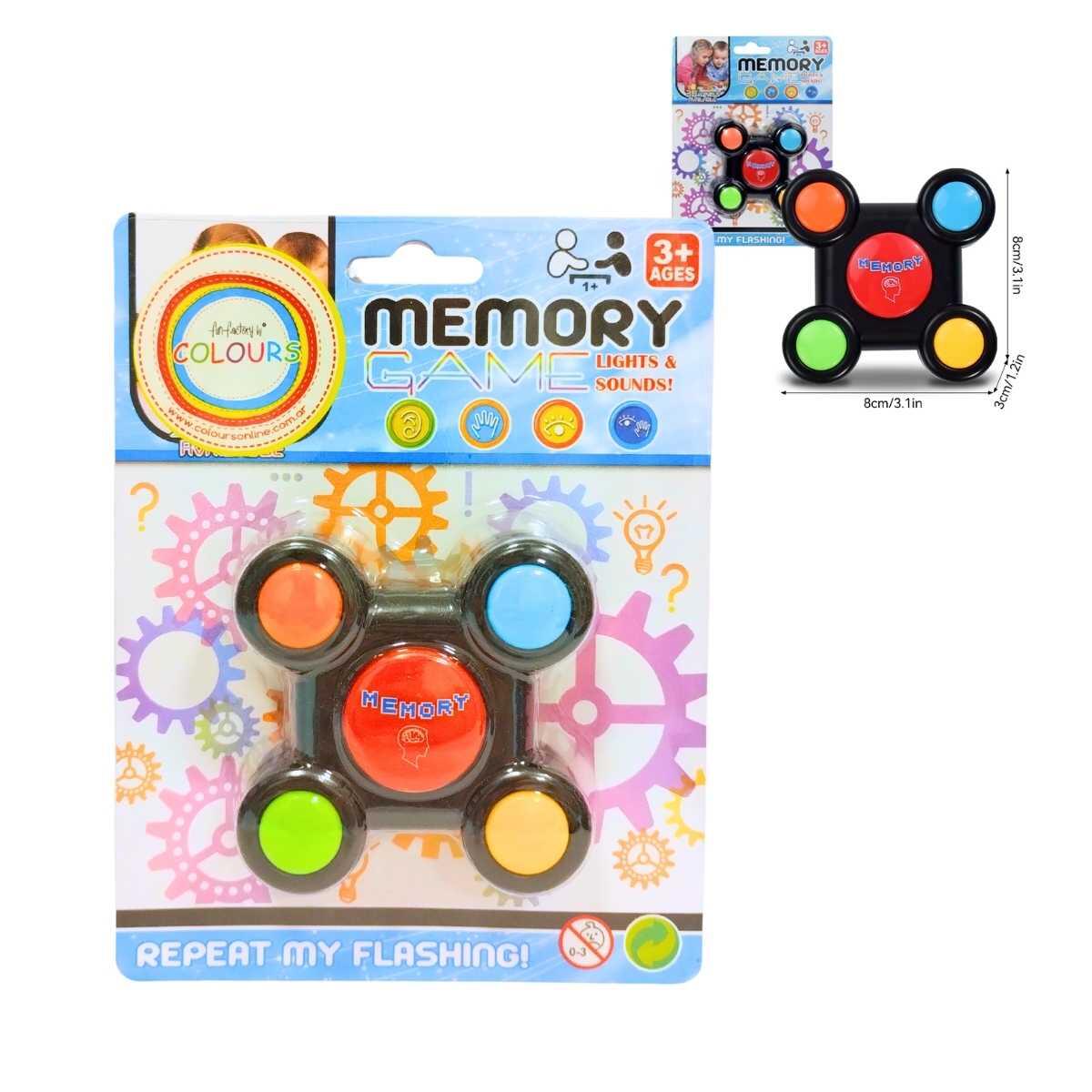 Memory Game c/luz y sonido en blister
