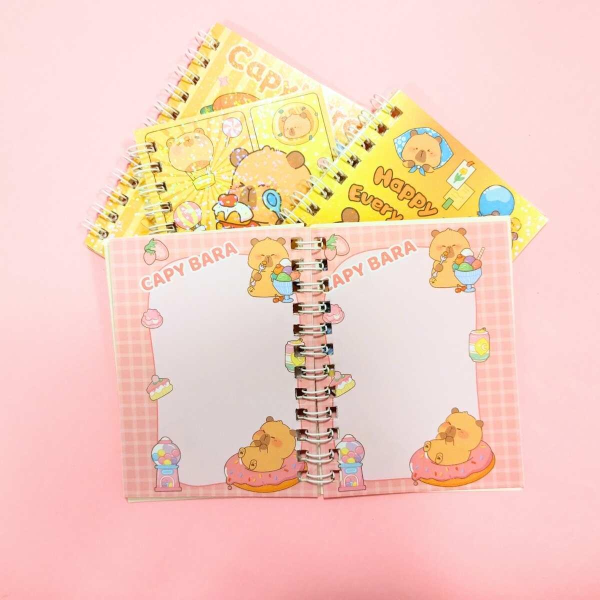 Libreta Capybara c/sticker - 14 hojas