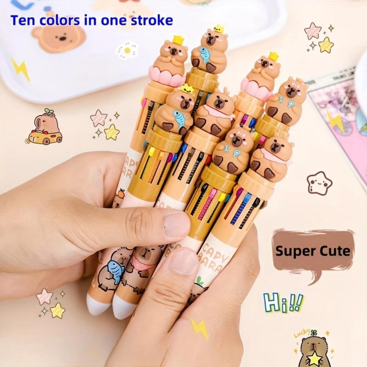 Boligrafo multi x 10 Capybara