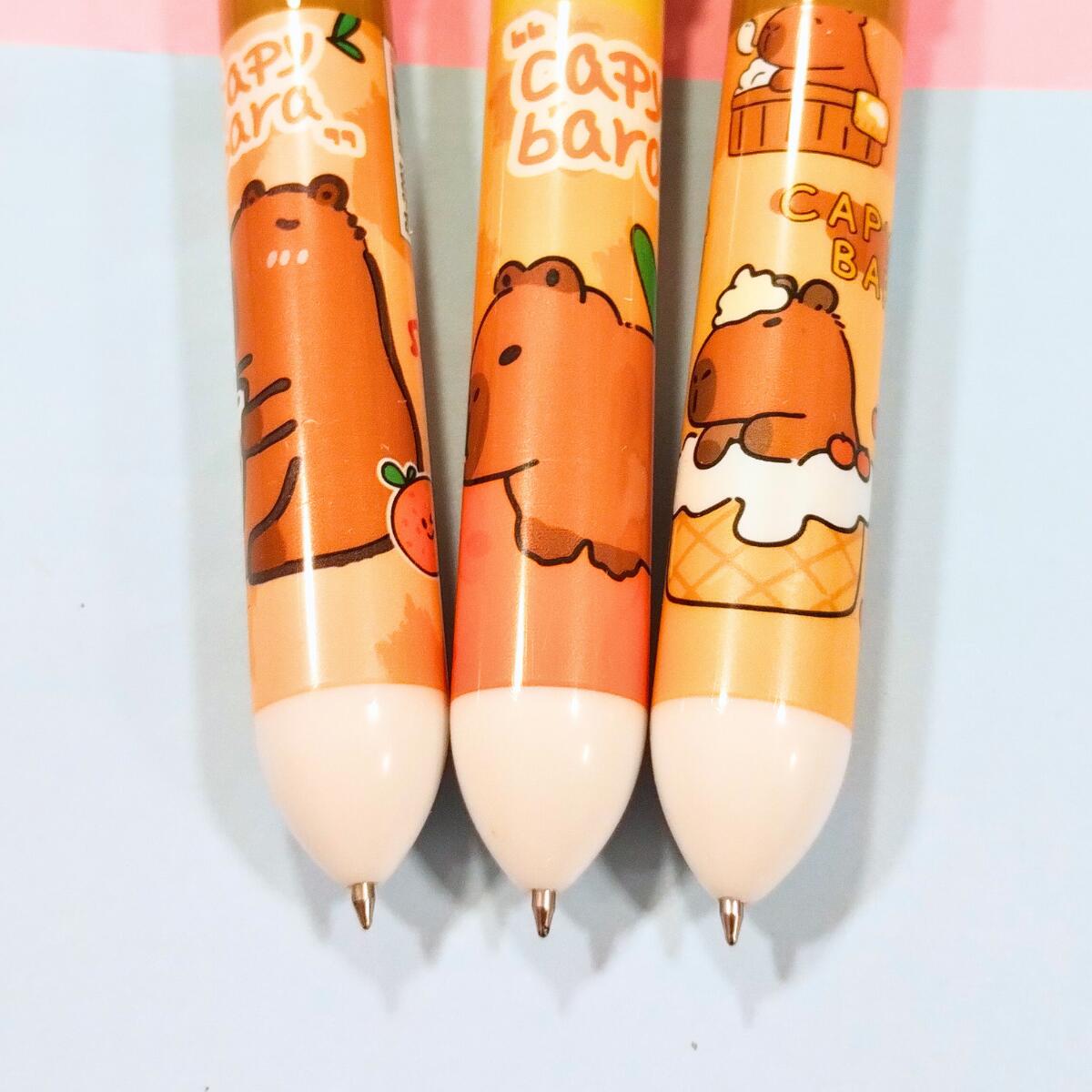 Boligrafo multi x 10 Capybara c/cuerpo estampado