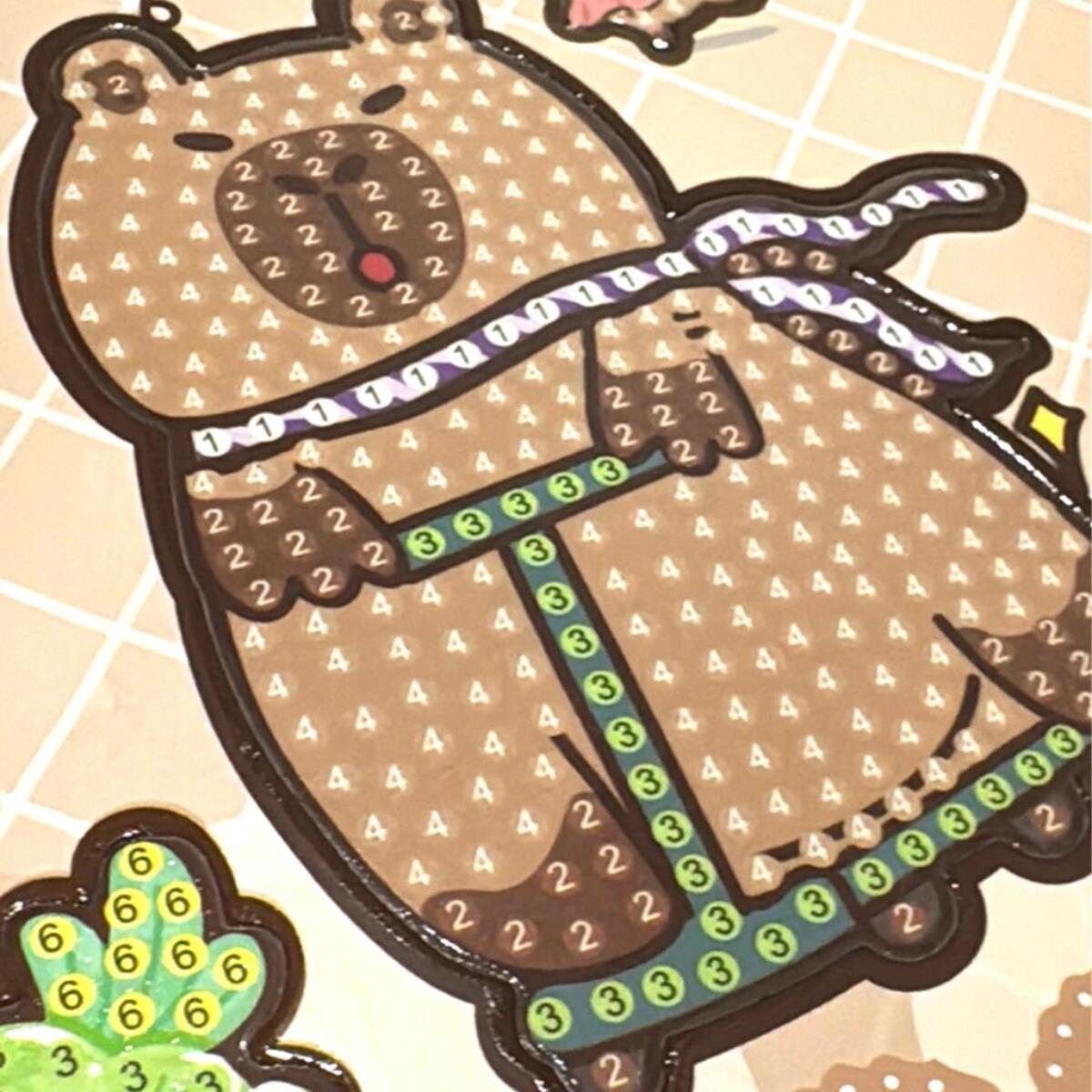 Pintura de diamante magnetico Capybara