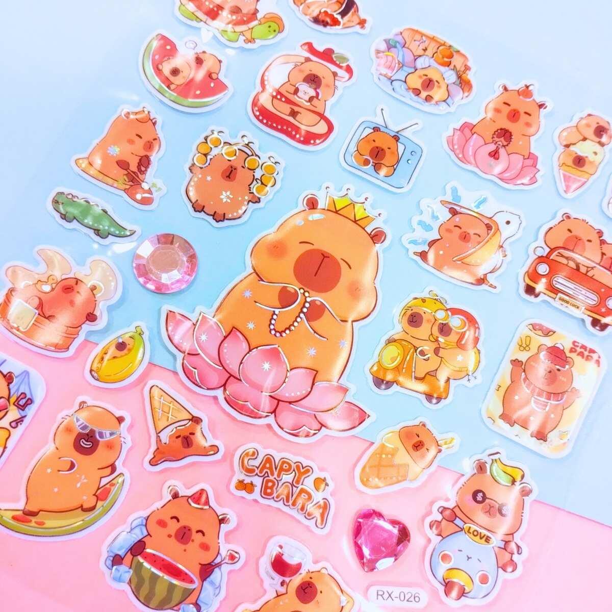 Sticker Capybara pop up