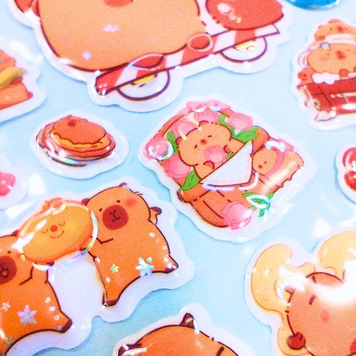 Sticker Capybara pop up