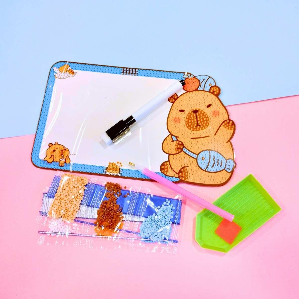 Pizarra magnetica c/juego de diamantes Capybara