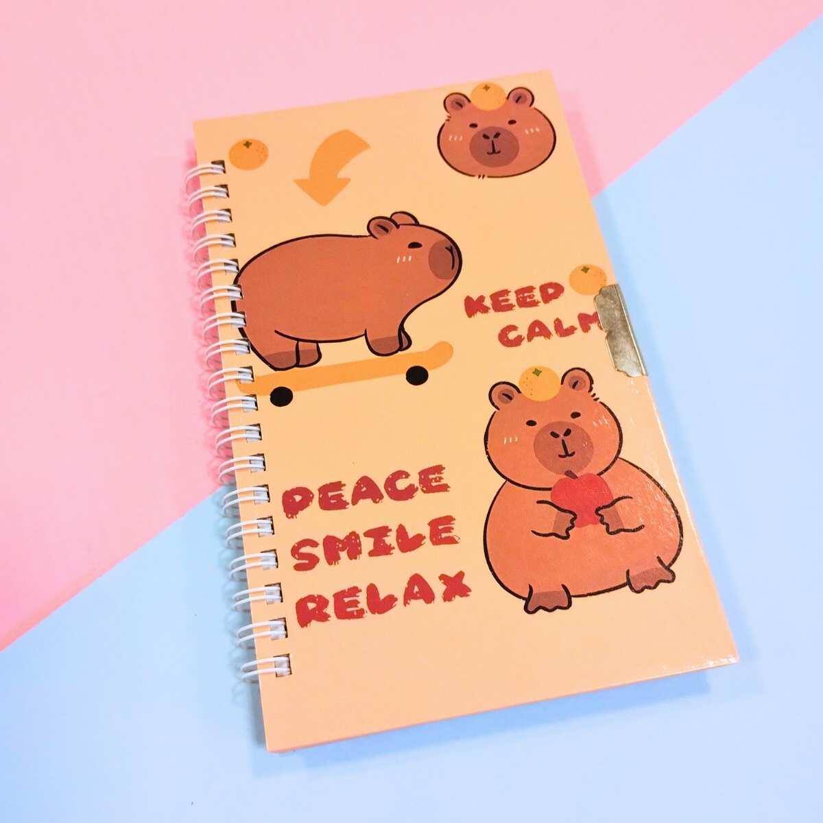 Diario Capybara c/boligrafo en caja