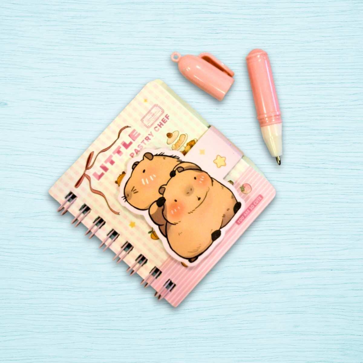 Libreta mini Capybara c/boligrafo