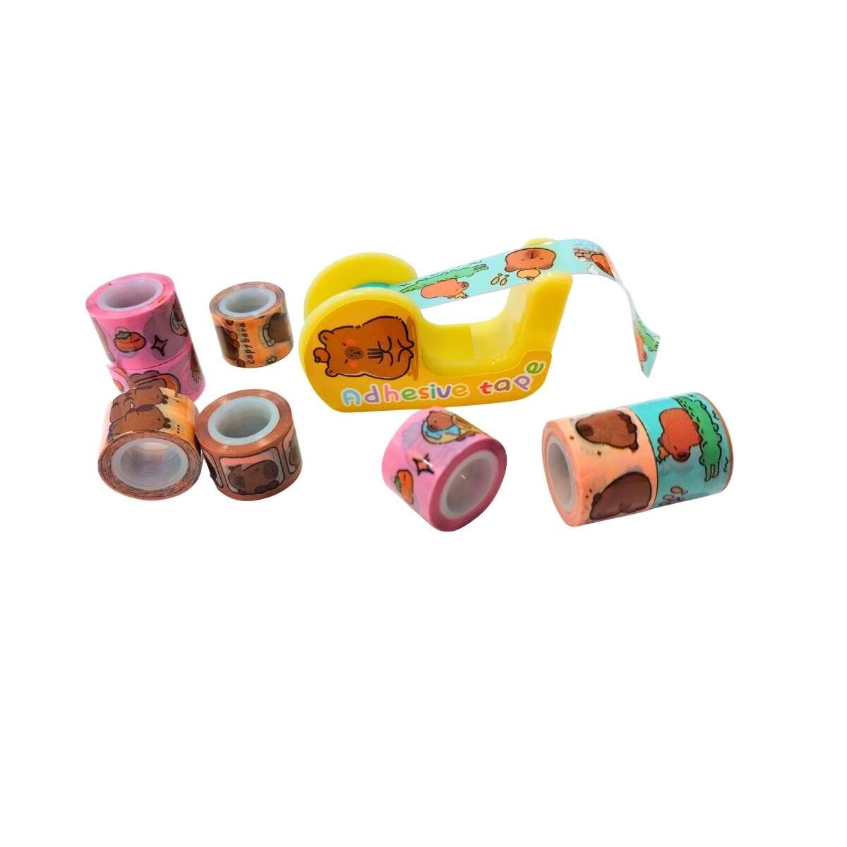 Set Mini Cinta Capybara x 9 + portacinta