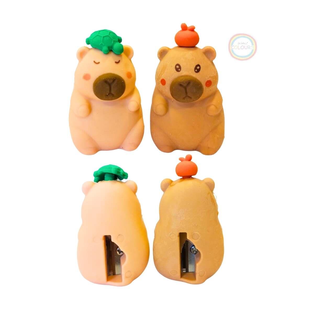 Sacapuntas c/goma Capybara 3D
