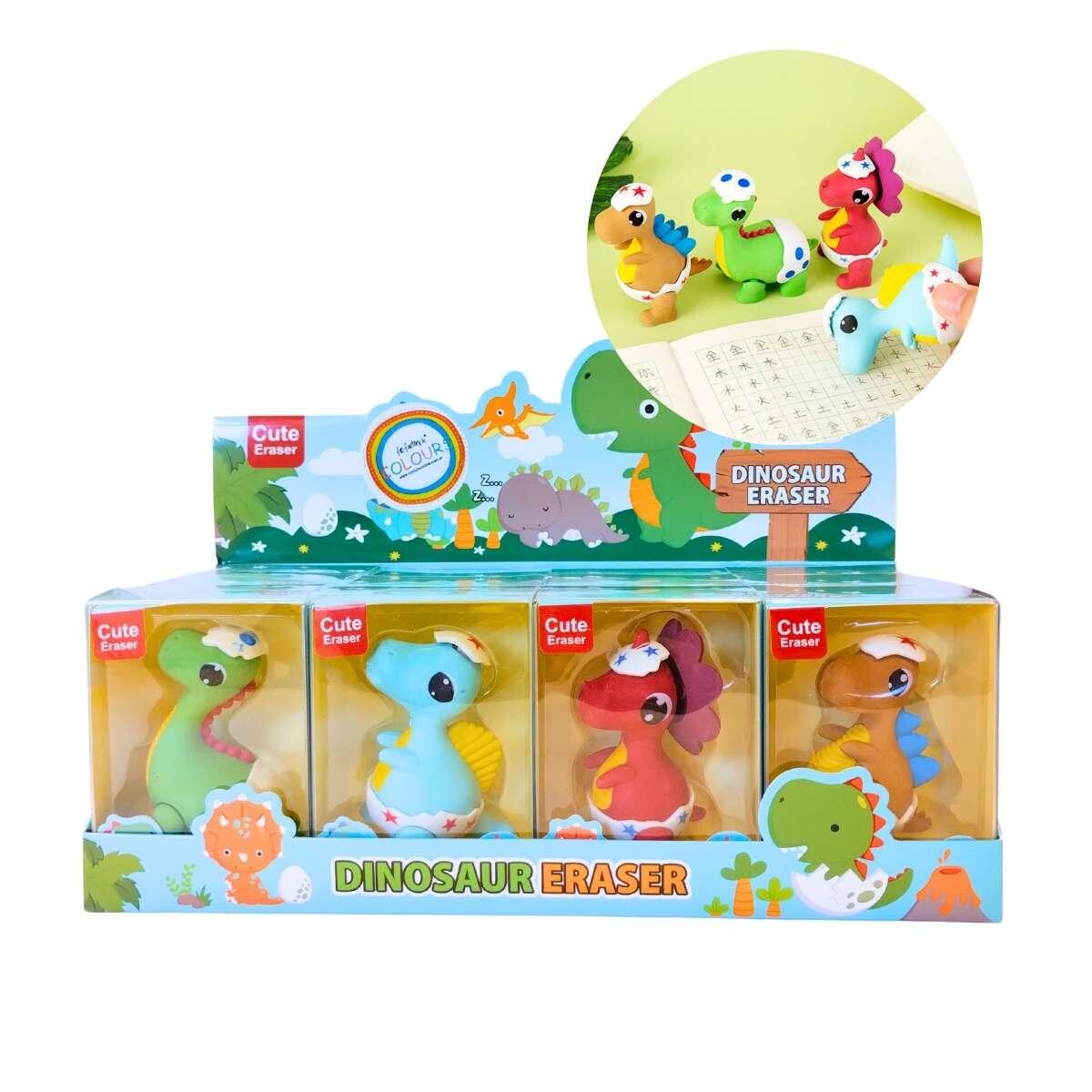 Goma Dino gigante 3D en caja pvc