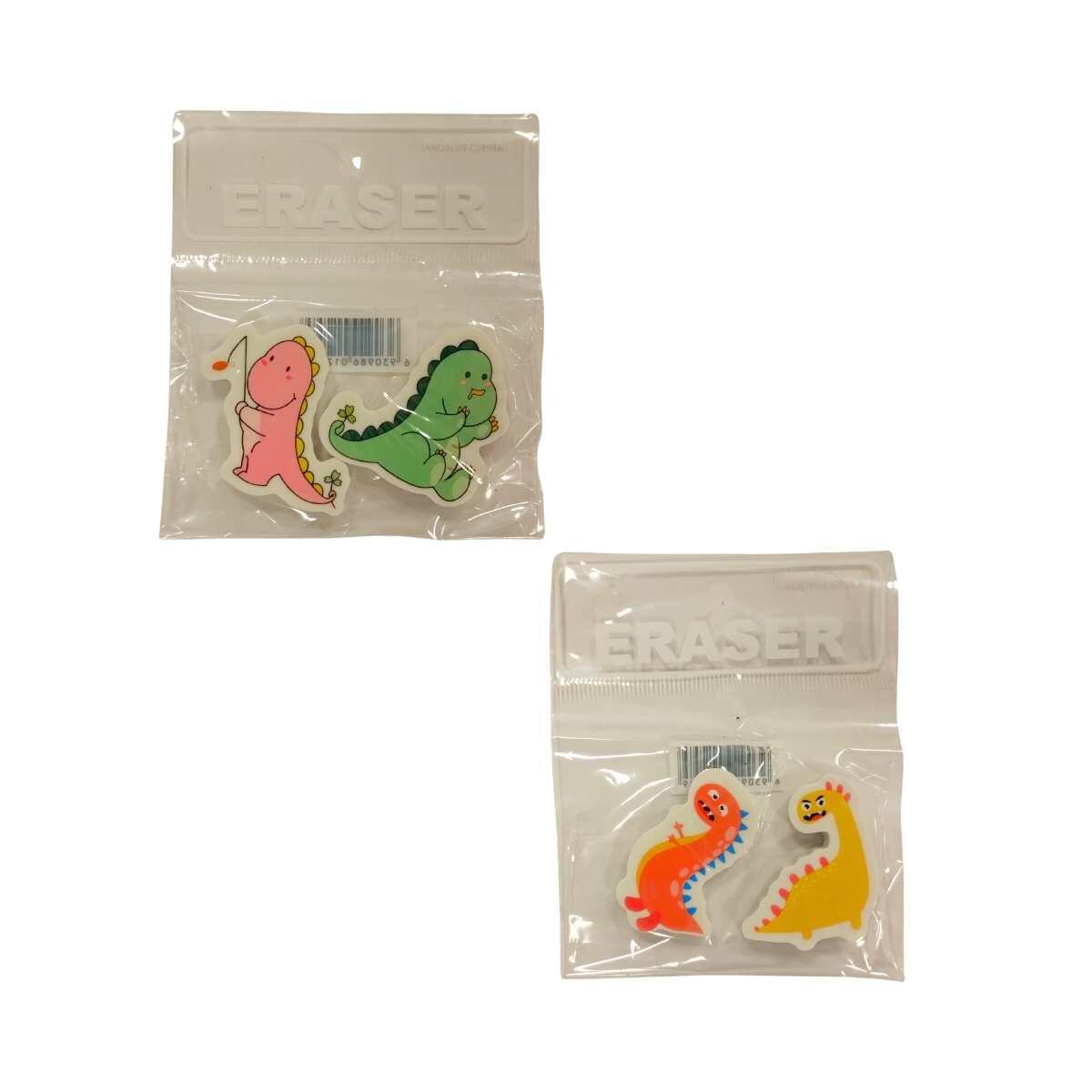 Goma Dinos plana x 2 