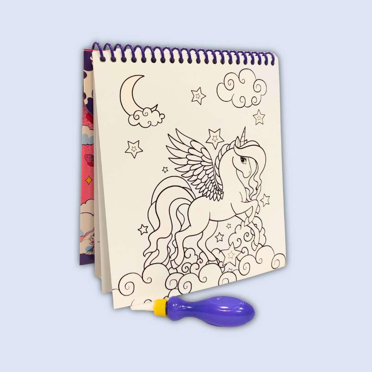 Libro para pintar Unicornio Magic Water - 8 hojas