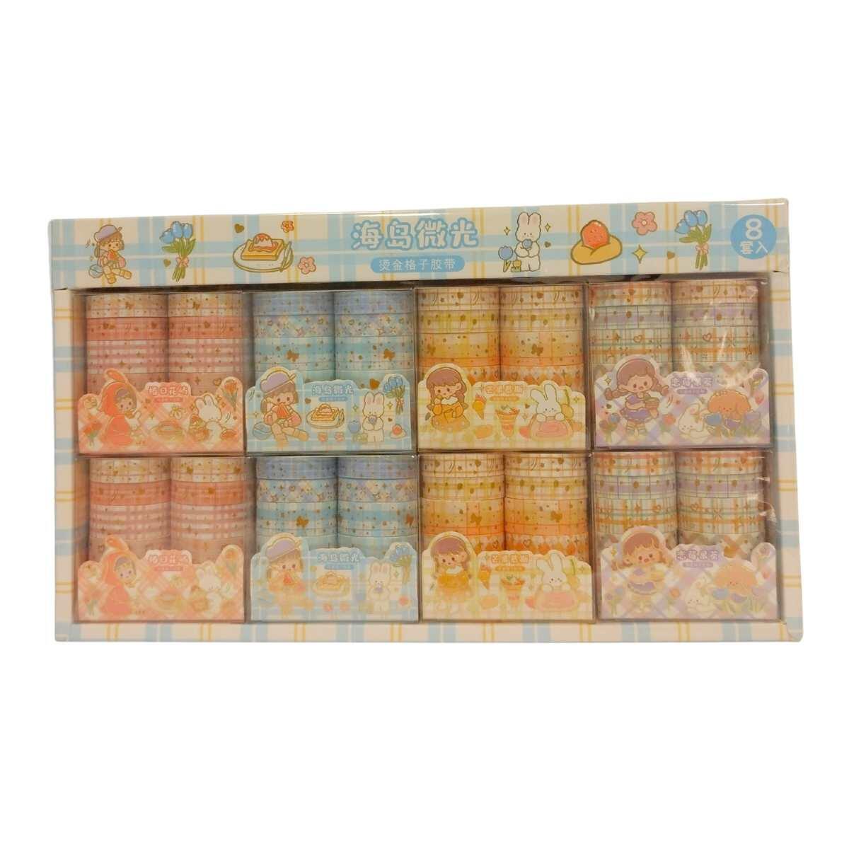 Cinta Washi Serie Puntillas x 10 rollos - 2 metros