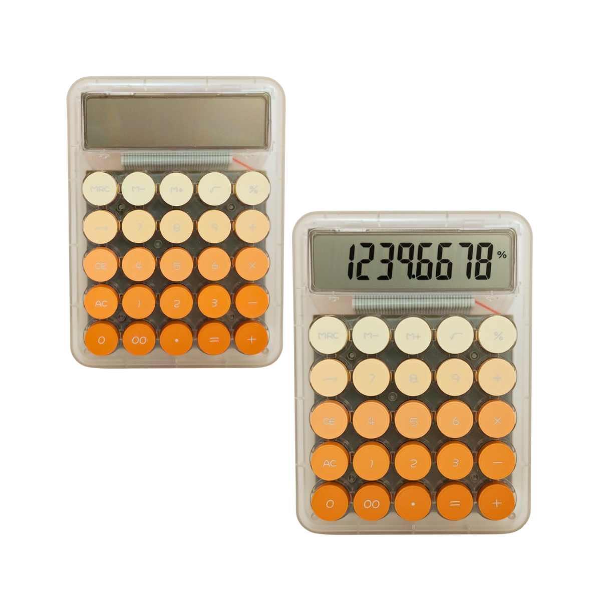 Calculadora solar y pila degrade color pastel - OS-9168