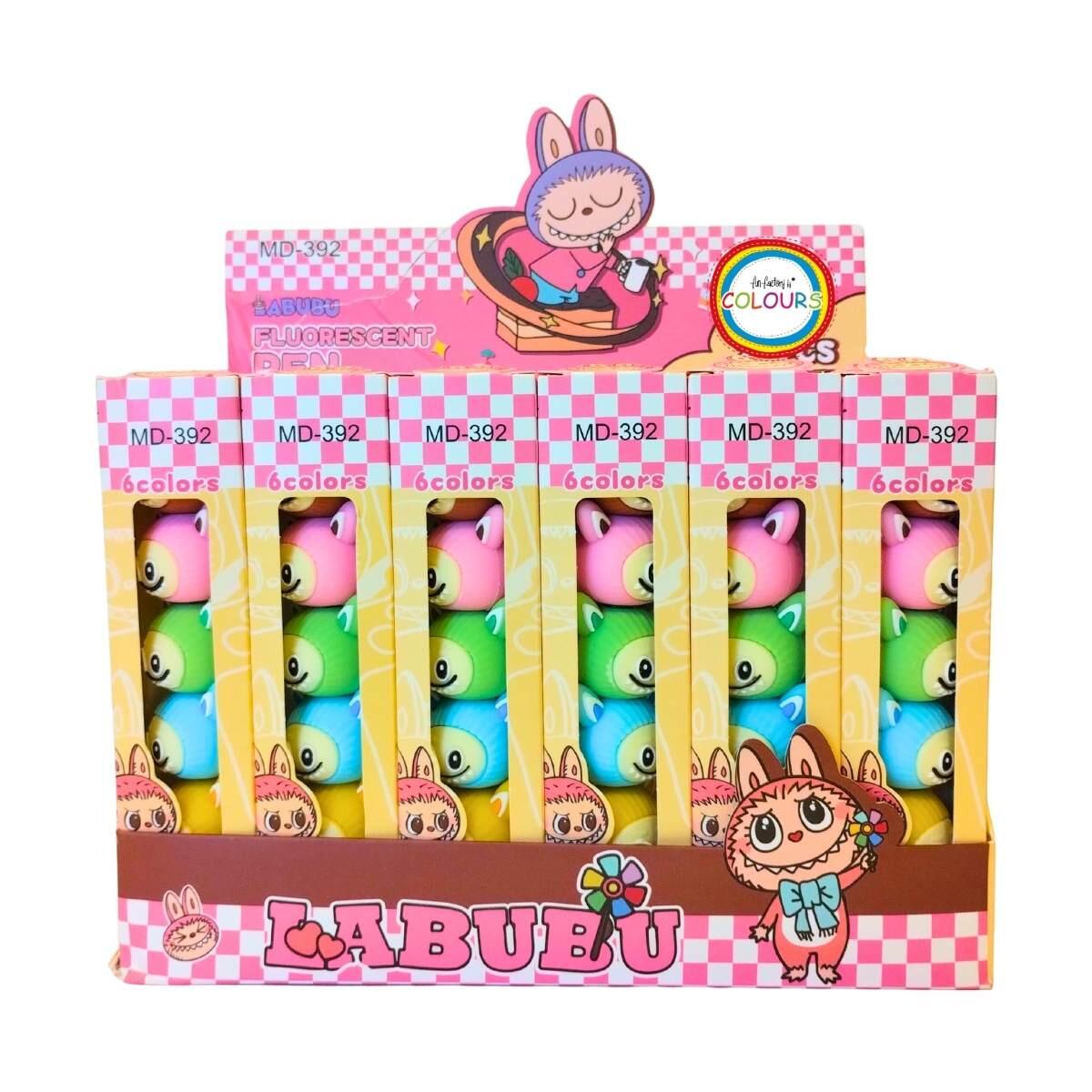 Resaltador Labubu x 5 colores en caja