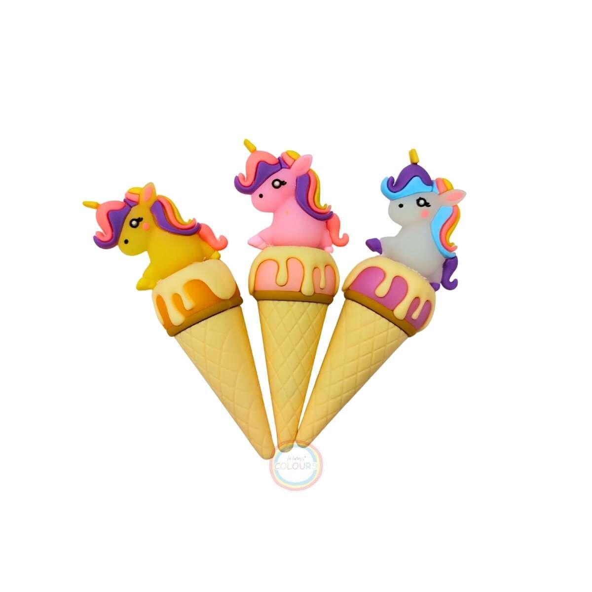 Resaltador Unicornio c/helado en cucurucho