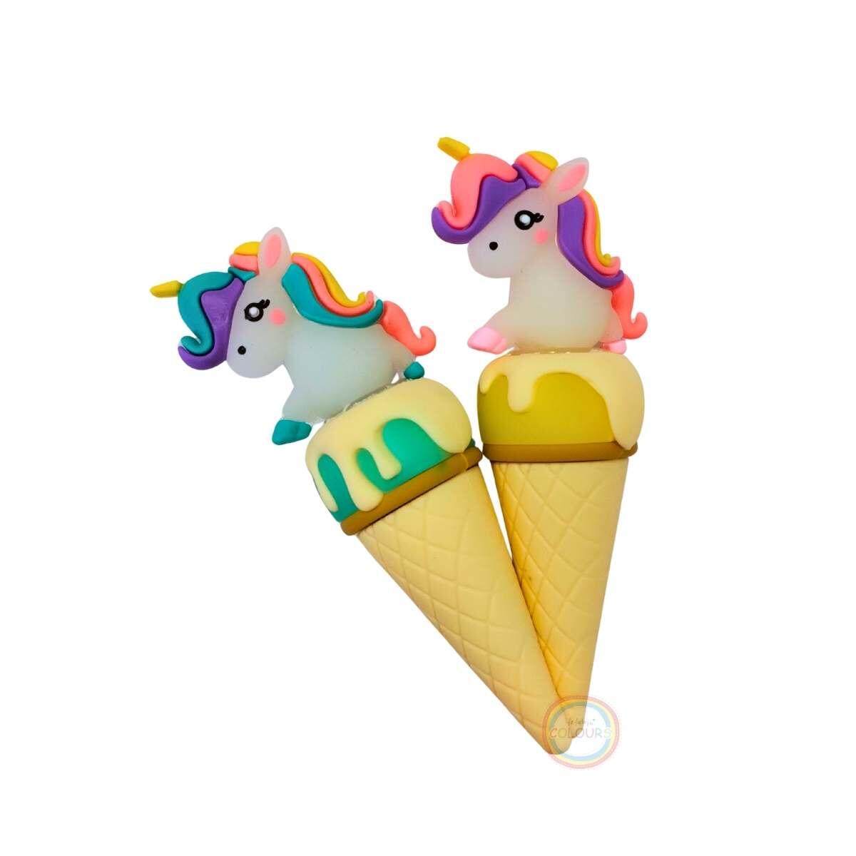 Resaltador Unicornio c/helado en cucurucho