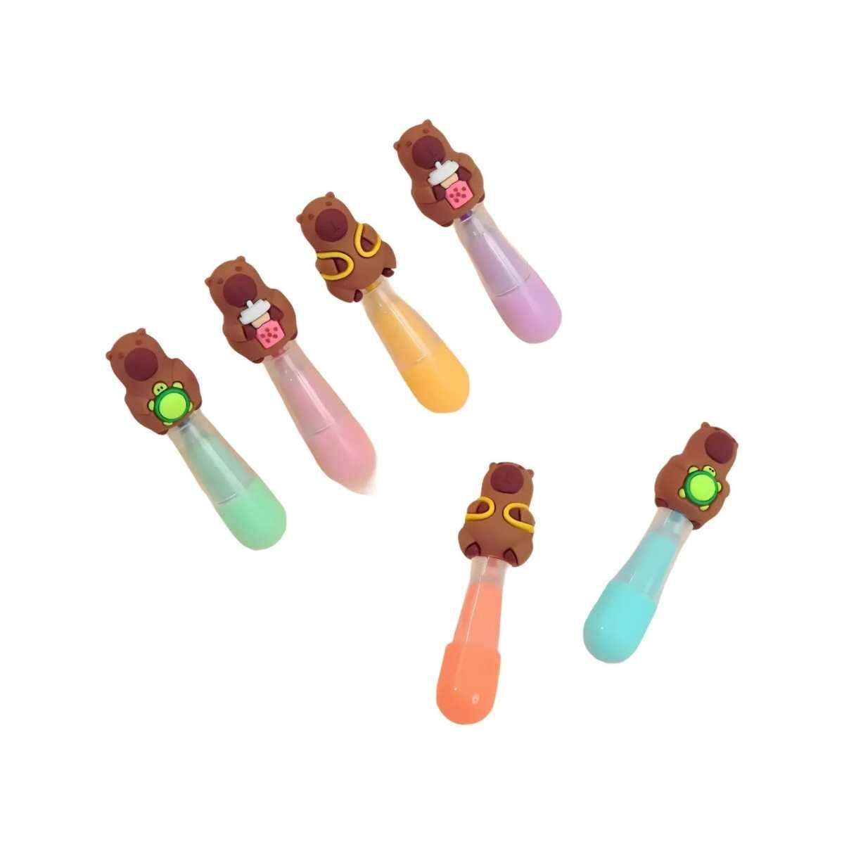 Resaltador Capybara x 6 colores en caja pvc