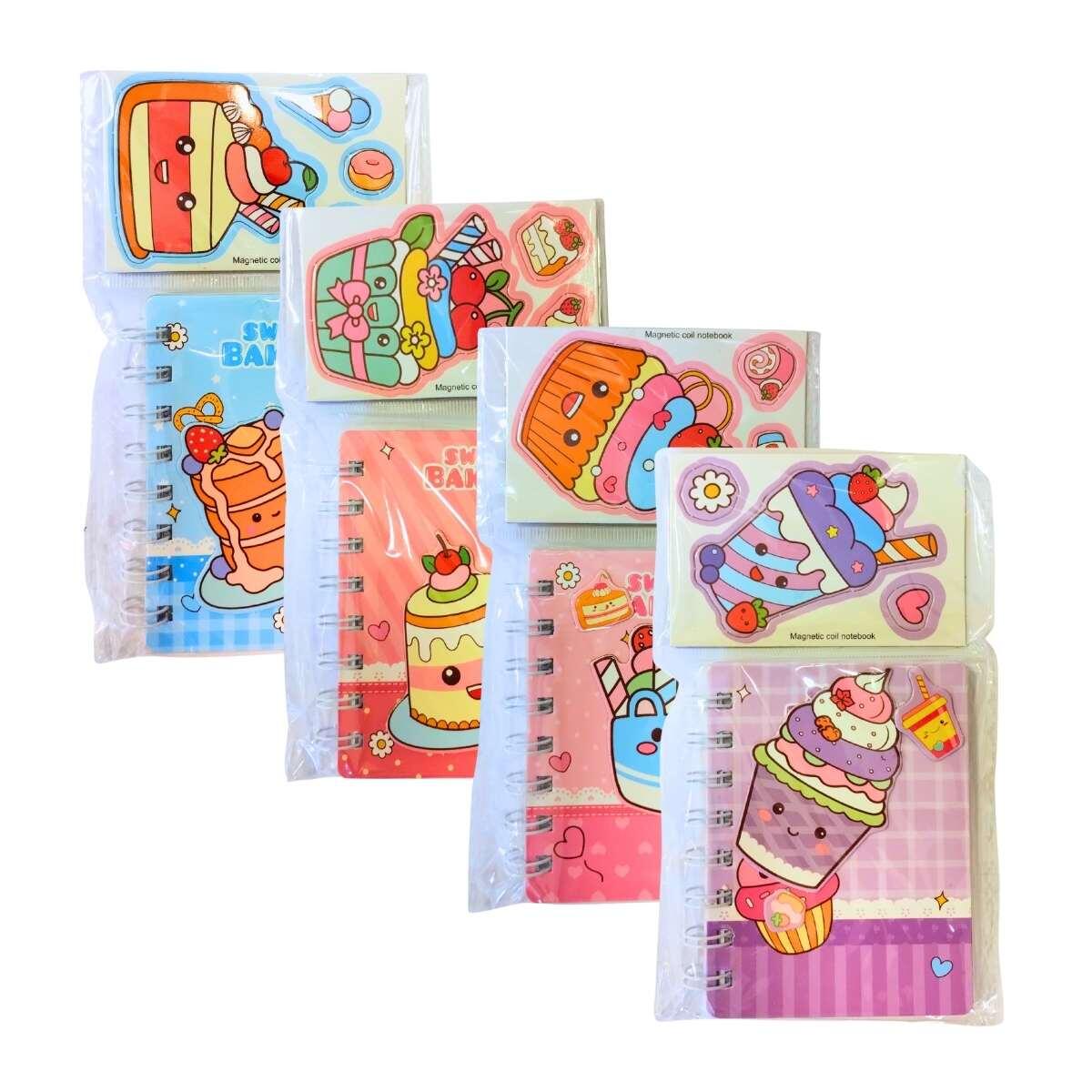 Libreta Dulces c/espiral e imanes - 60 hojas rayadas