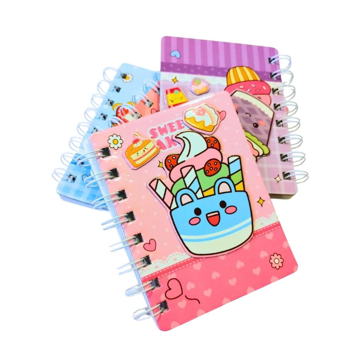 Libreta Dulces c/espiral e imanes - 60 hojas rayadas